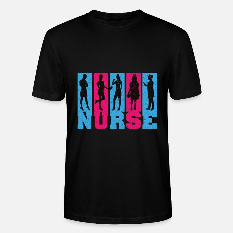 Nurse Krankenschwester Spruch Statement Beruf - Stanley/Stella Unisex Bio-T-Shirt CRAFTER - Schwarz
