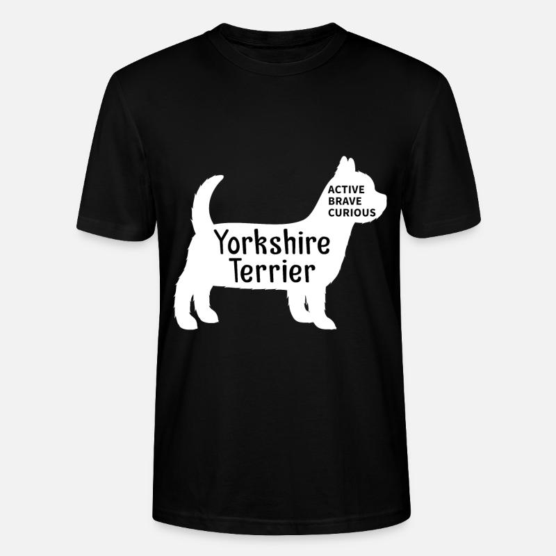 Yorkshire Terrier - Stanley/Stella Unisex Bio-T-Shirt CRAFTER - Schwarz