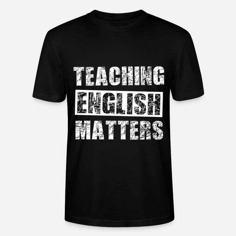 Le professeur d’anglais - T-shirt bio CRAFTER Stanley Stella Unisexe - noir