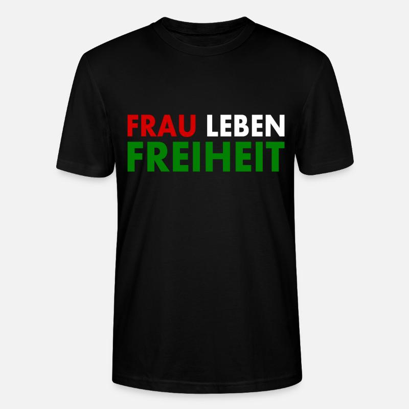 Frau leben freiheit - Stanley/Stella Unisex Bio-T-Shirt CRAFTER - Schwarz