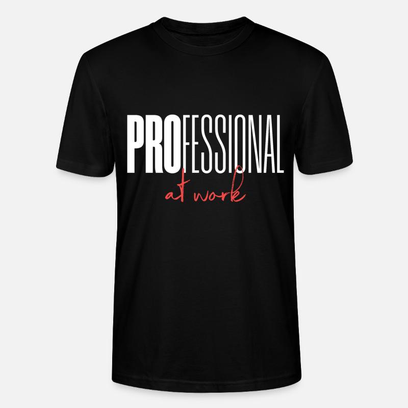 Professional at work - Stanley/Stella Unisex Bio-T-Shirt CRAFTER - Schwarz