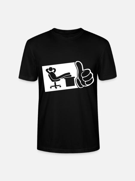 work office chill thumb - Stanley/Stella CRAFTER Unisex Organic T-Shirt - black