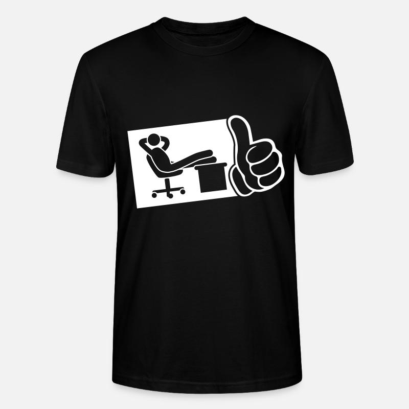 bureau de travail chill thumb - T-shirt bio CRAFTER Stanley Stella Unisexe - noir