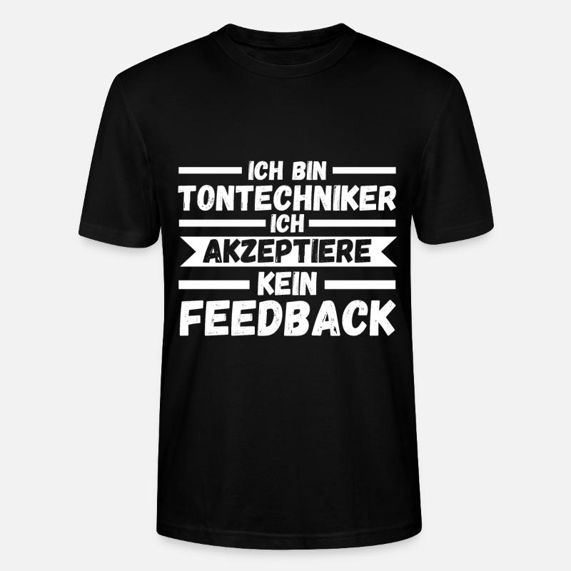 Toningenieur Tontechnik Tontechniker - Stanley/Stella Unisex Bio-T-Shirt CRAFTER - Schwarz