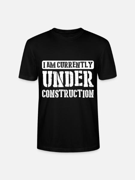 I am currently under construction 9 - Stanley/Stella CRAFTER Unisex Organic T-Shirt - black