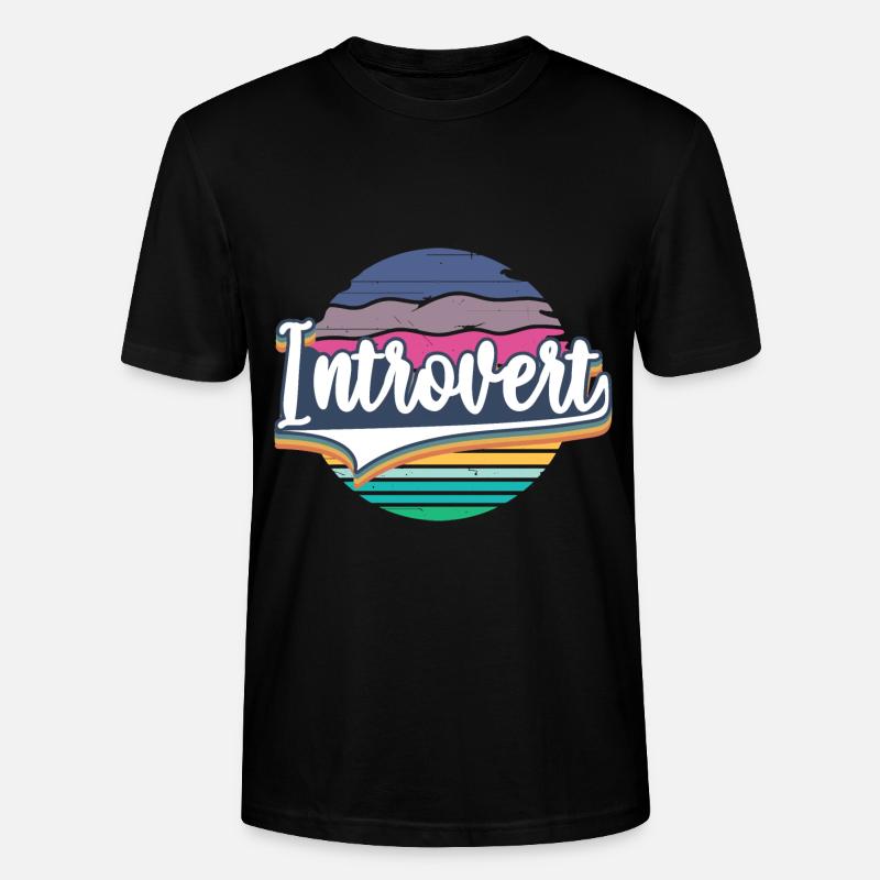 Introvertierte soziale Angststörung - Stanley/Stella Unisex Bio-T-Shirt CRAFTER - Schwarz