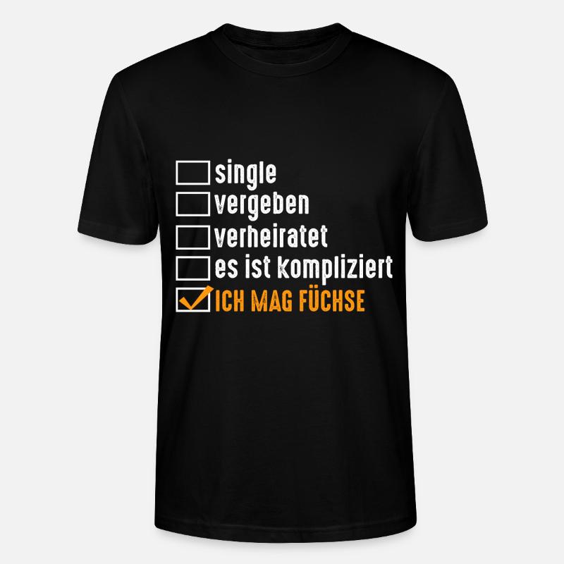 Fuchs - Stanley/Stella Unisex Bio-T-Shirt CRAFTER - Schwarz
