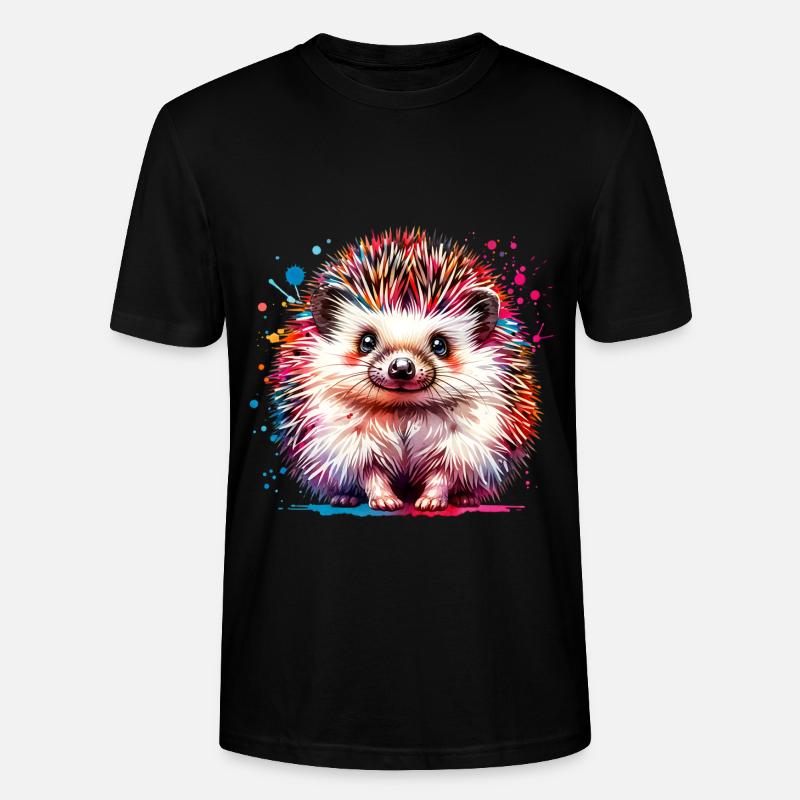 Hérisson - T-shirt bio CRAFTER Stanley Stella Unisexe - noir