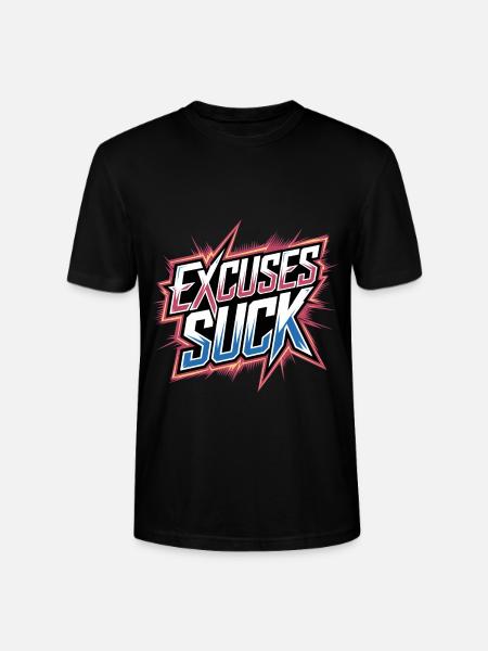 Excuses Suck 13 - Stanley/Stella Unisex Bio-T-Shirt CRAFTER - Schwarz