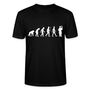 Student Evolution Studenten Studium - Stanley/Stella Unisex Bio-T-Shirt CRAFTER - Schwarz - Vorne - Alina (178cm) & Michal (187cm)