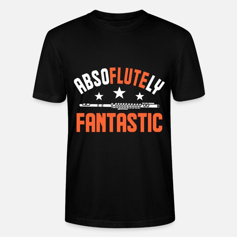 Flûte transversale Flûte latérale soufflée - T-shirt bio CRAFTER Stanley Stella Unisexe - noir