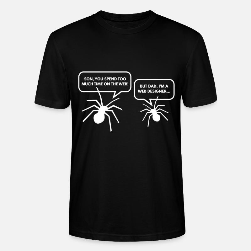 Aber Papa, ich bin Webdesigner - Stanley/Stella Unisex Bio-T-Shirt CRAFTER - Schwarz