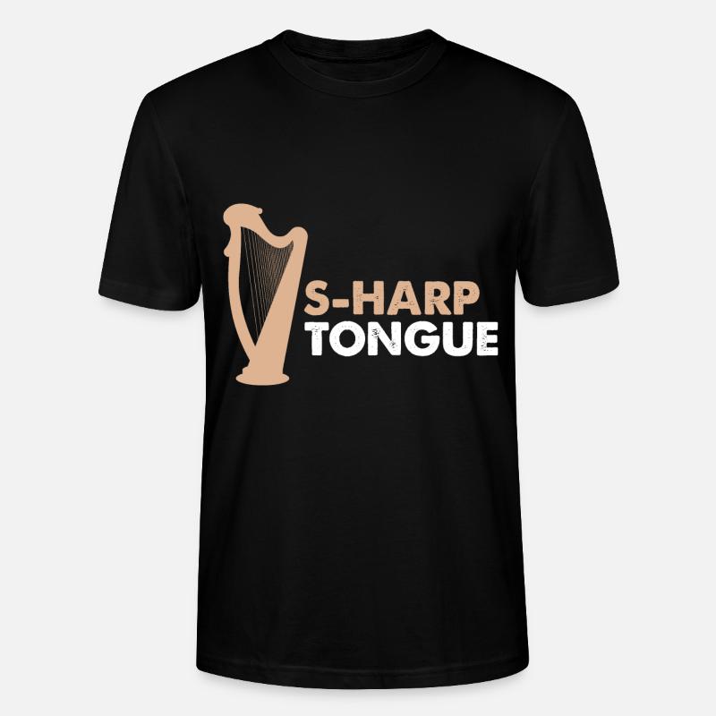 Conception de harpe pour harpiste et joueur de harpe - T-shirt bio CRAFTER Stanley Stella Unisexe - noir