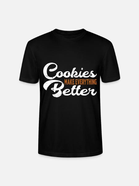 Cookies Make Everything Better 6 - Stanley/Stella CRAFTER Unisex Organic T-Shirt - black