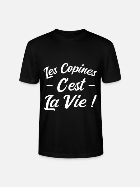 Les Copines c'est La Vie - T-shirt bio CRAFTER Stanley Stella Unisexe - noir