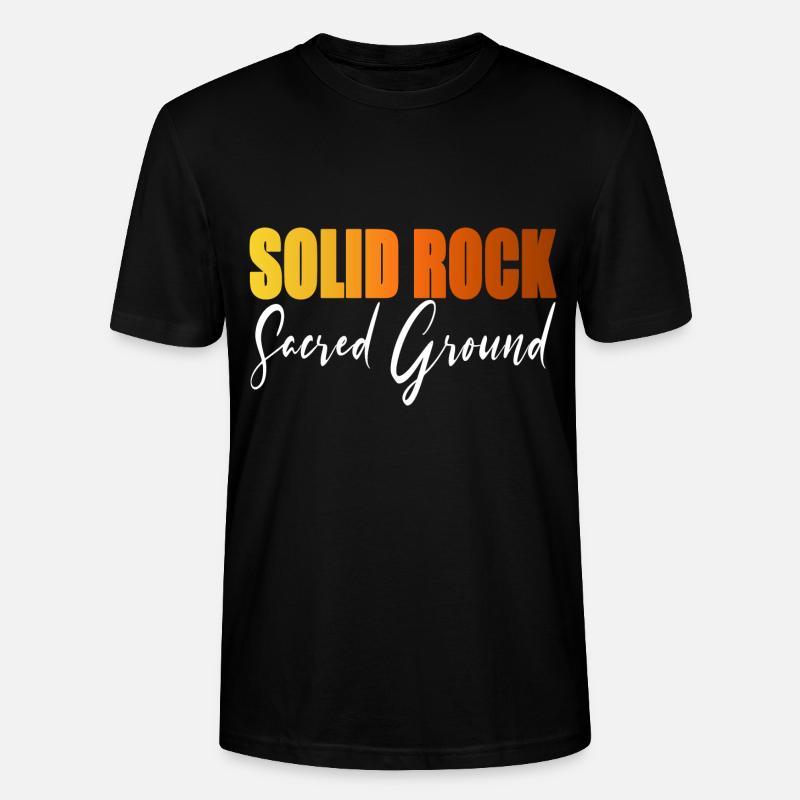 SOLID ROCK Sol sacré - T-shirt bio CRAFTER Stanley Stella Unisexe - noir