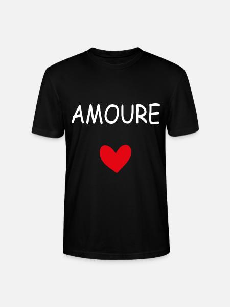 AMOUR COEUR - T-shirt bio CRAFTER Stanley Stella Unisexe - noir