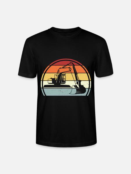Excavator - Stanley/Stella CRAFTER Unisex Organic T-Shirt - black