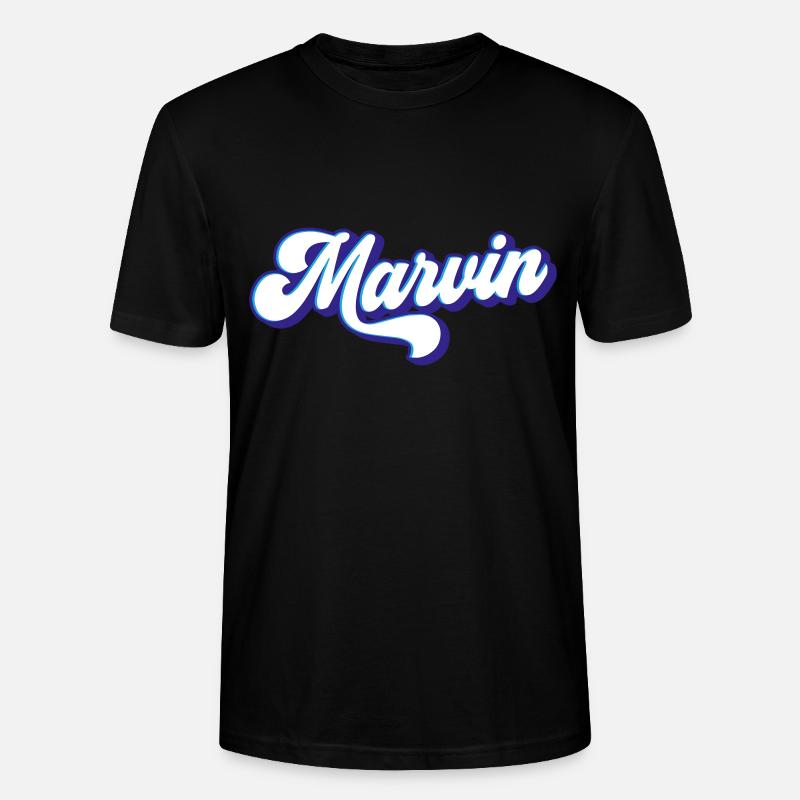 Marvin | Farben änderbar - Stanley/Stella Unisex Bio-T-Shirt CRAFTER - Schwarz
