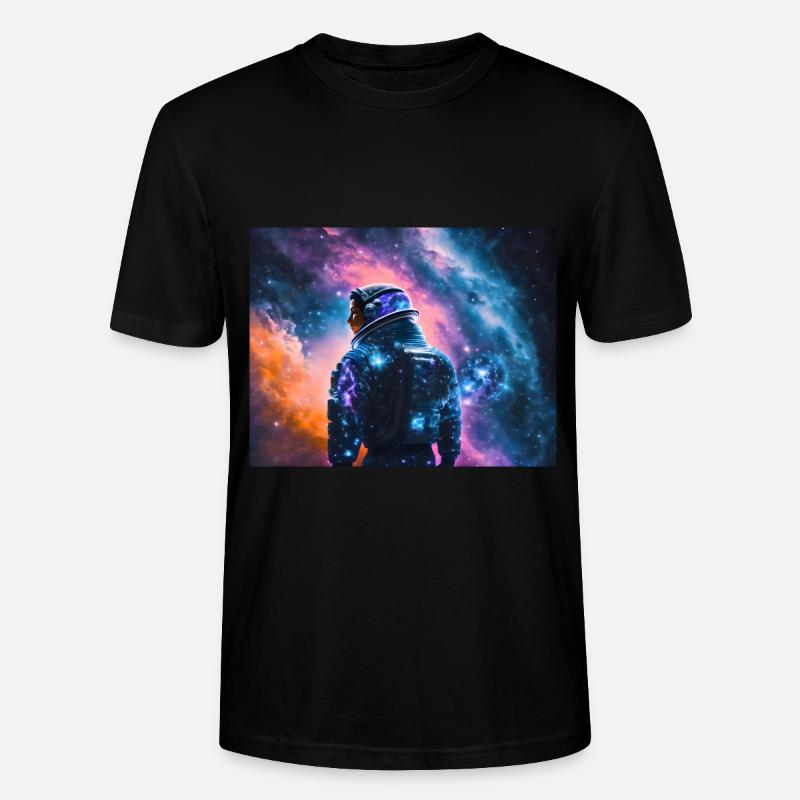 Femme astronaute dans l’espace - T-shirt bio CRAFTER Stanley Stella Unisexe - noir