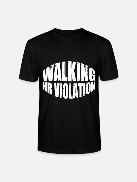 Walking Hr Violation 8 - Stanley/Stella CRAFTER Unisex Organic T-Shirt - black