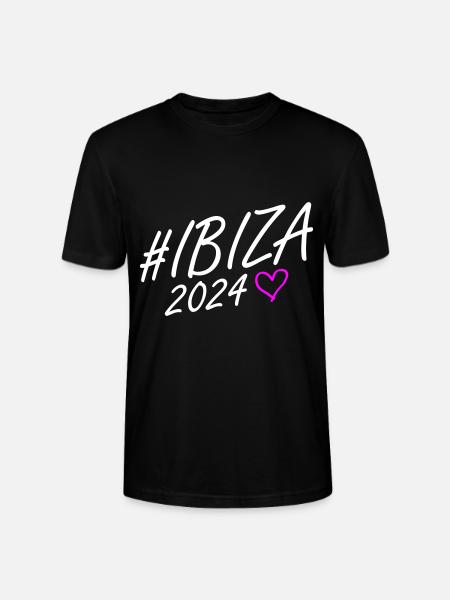 Ibiza 2024 Heart Trip - Stanley/Stella CRAFTER Unisex Organic T-Shirt - black