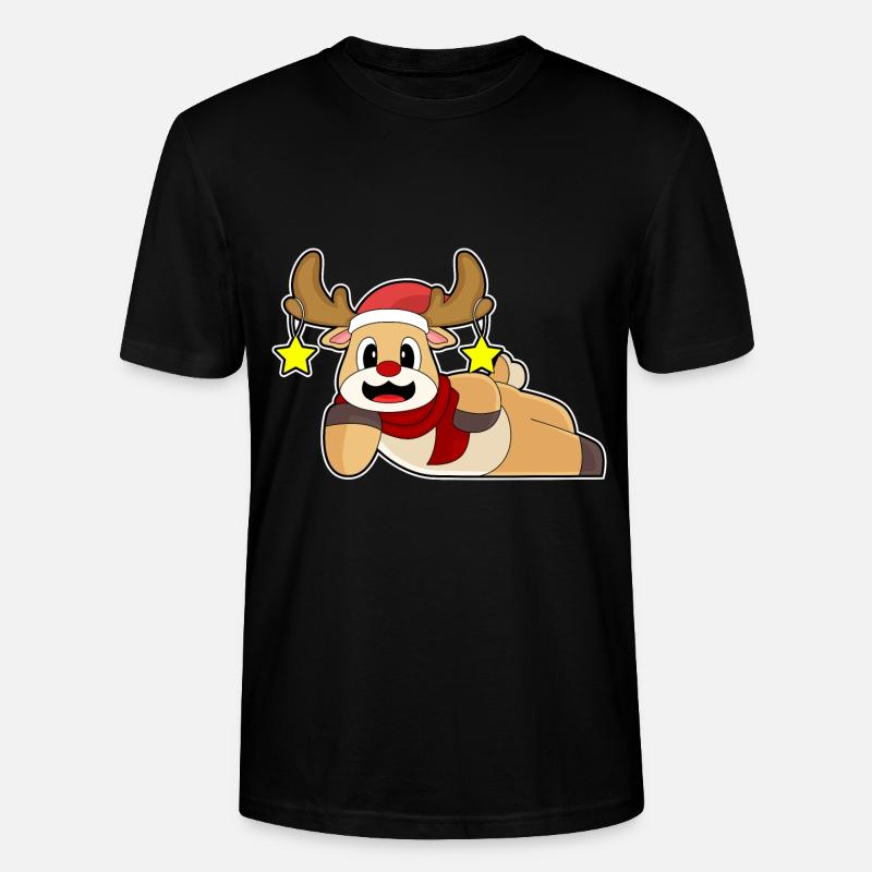Noël de renne - T-shirt bio CRAFTER Stanley Stella Unisexe - noir