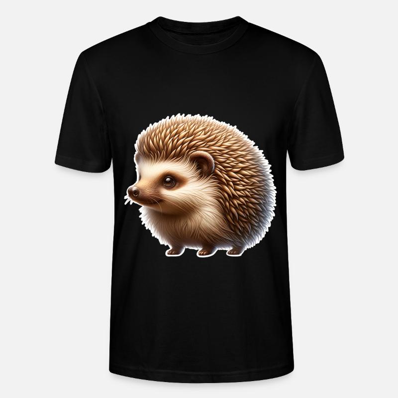 Hérisson - T-shirt bio CRAFTER Stanley Stella Unisexe - noir