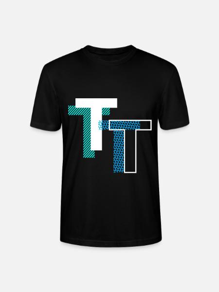 T Letter - Stanley/Stella CRAFTER Unisex Organic T-Shirt - black