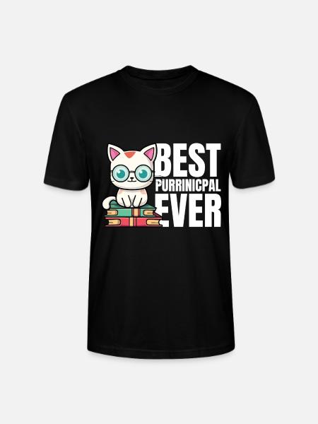 Best purrinicpal ever - Stanley/Stella Unisex Bio-T-Shirt CRAFTER - Schwarz
