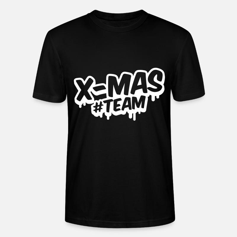 noël équipe noël - T-shirt bio CRAFTER Stanley Stella Unisexe - noir