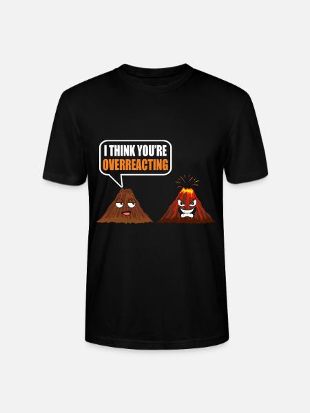volcano - Stanley/Stella CRAFTER Unisex Organic T-Shirt - black