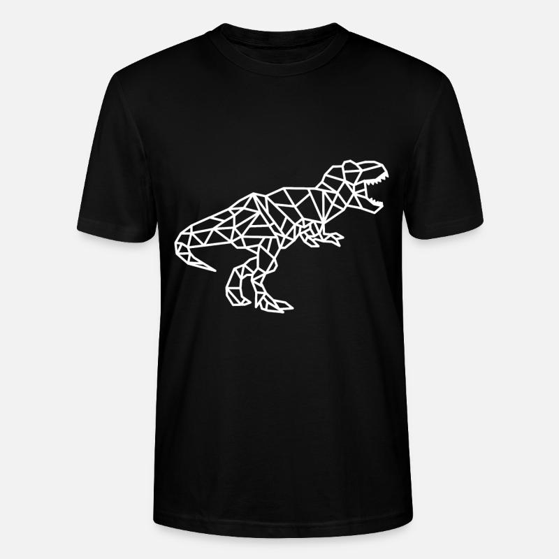 Lignes géométriques T Rex - T-shirt bio CRAFTER Stanley Stella Unisexe - noir