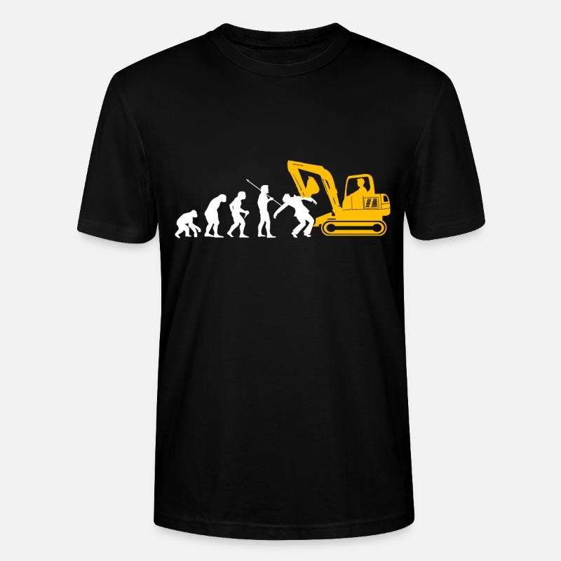 Baggerfahrer Bagger - Stanley/Stella Unisex Bio-T-Shirt CRAFTER - Schwarz