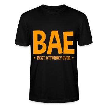 Bae Best Attorney Ever 2 - Stanley/Stella Unisex Bio-T-Shirt CRAFTER - Schwarz - Vorne - Alina (178cm) & Michal (187cm)