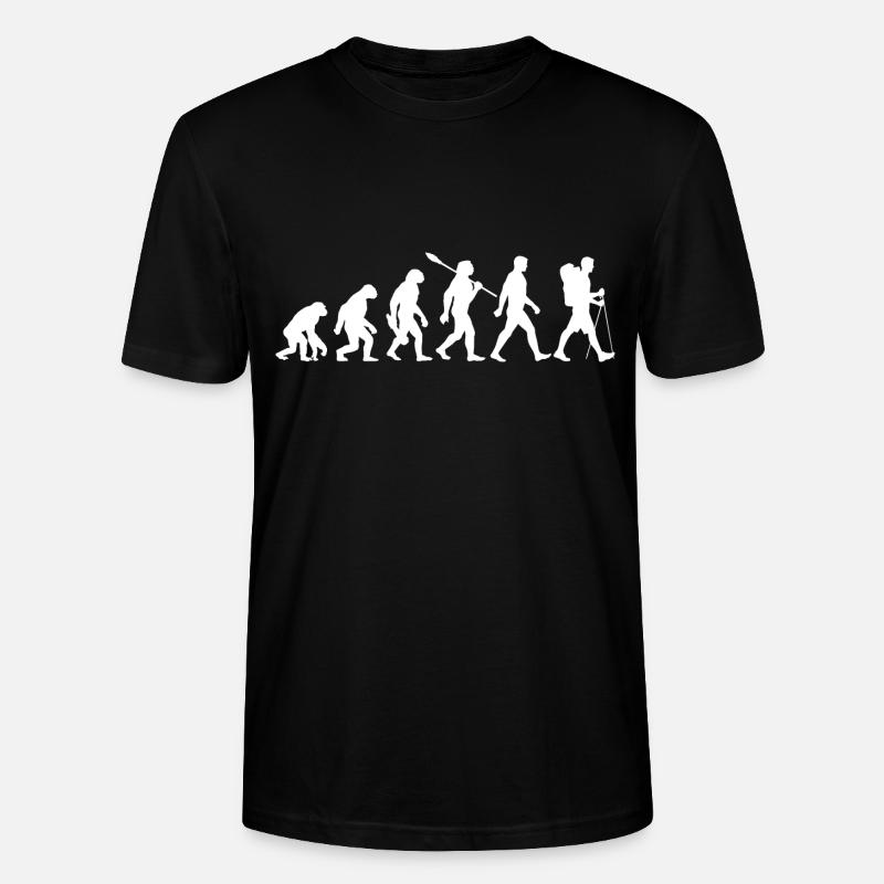 Evolution - Wandern - Wanderer - Trekking - Stanley/Stella Unisex Bio-T-Shirt CRAFTER - Schwarz