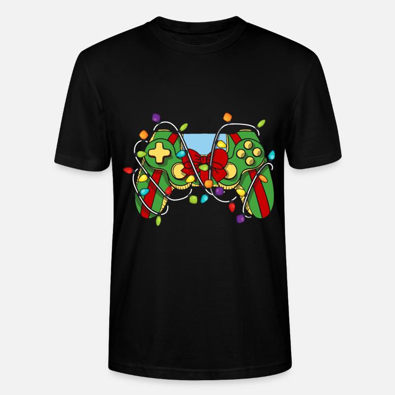 Christmas Gaming Controller - Stanley/Stella Unisex Bio-T-Shirt CRAFTER - Schwarz