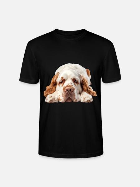 Clumber Spaniel - Stanley/Stella CRAFTER Unisex Organic T-Shirt - black