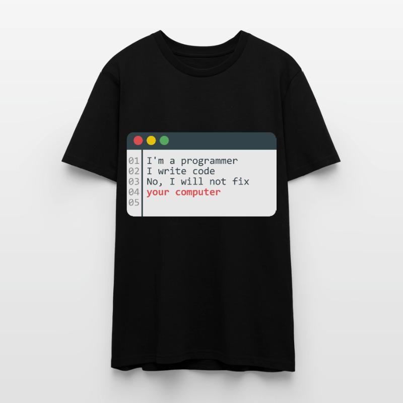 Programmierer HTML Computer Coder Codierung Programmierung Stanley/Stella Unisex Bio-T-Shirt CRAFTER