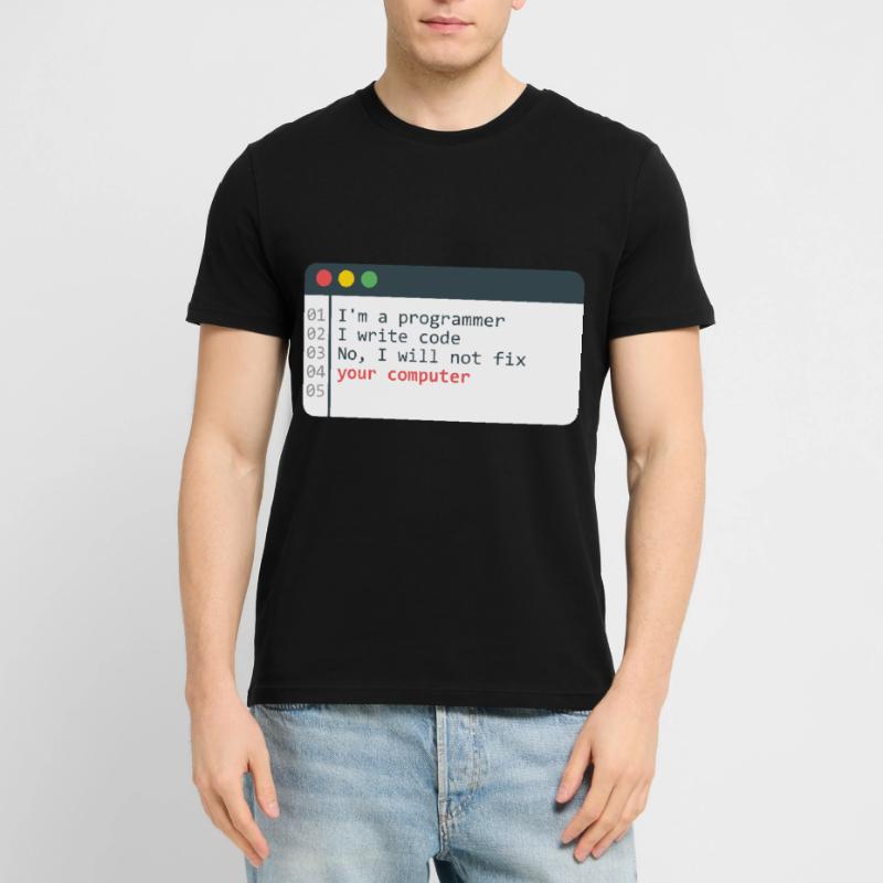 Programmierer HTML Computer Coder Codierung Programmierung Stanley/Stella Unisex Bio-T-Shirt CRAFTER