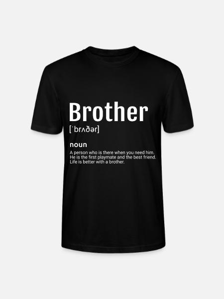 Définition du frère - T-shirt bio CRAFTER Stanley Stella Unisexe - noir