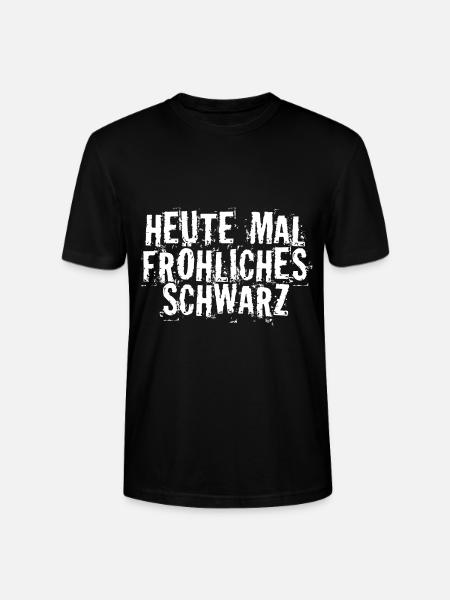 Heute mal fröhliches schwarz - Stanley/Stella Unisex Bio-T-Shirt CRAFTER - Schwarz