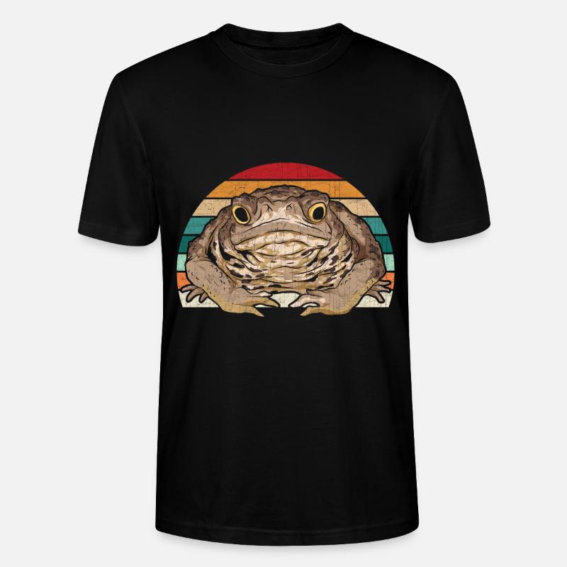 Retro Toad - Stanley/Stella CRAFTER Unisex Organic T-Shirt - black