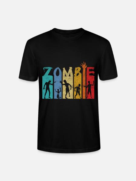 Zombie rétro Halloween Design - T-shirt bio CRAFTER Stanley Stella Unisexe - noir
