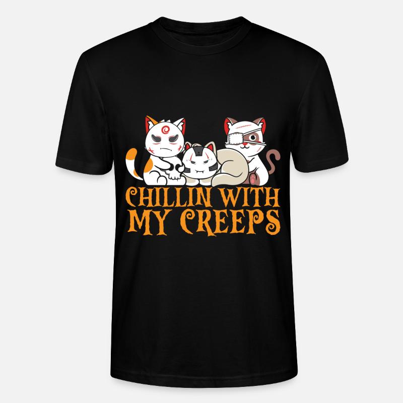 Sorcière chat d’Halloween - T-shirt bio CRAFTER Stanley Stella Unisexe - noir