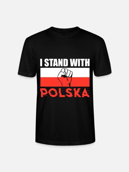 Poland Saying Polska Pride Gift - Stanley/Stella CRAFTER Unisex Organic T-Shirt - black