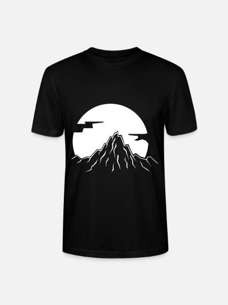 Mountain - (32) - Stanley/Stella CRAFTER Unisex Organic T-Shirt - black
