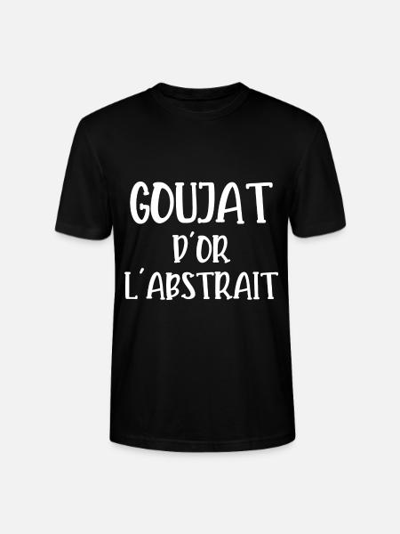goujat d'or l'abstrait - T-shirt bio CRAFTER Stanley Stella Unisexe - noir