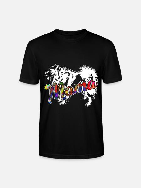 Keeshond Keeshond Mama - Stanley/Stella CRAFTER Unisex Organic T-Shirt - black