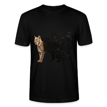 Luchs - Stanley/Stella Unisex Bio-T-Shirt CRAFTER - Schwarz - Vorne - Alina (178cm) & Michal (187cm)